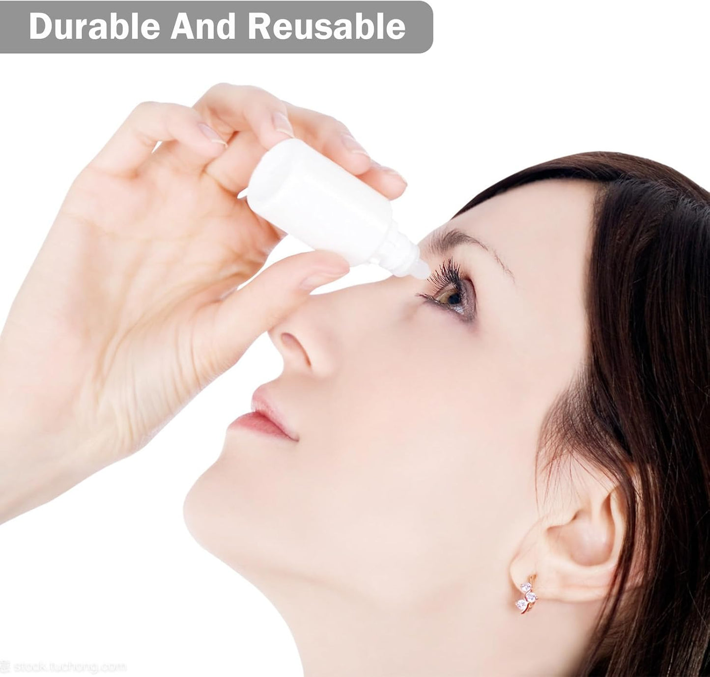 Eye Dropper Bottles - 10ml Squeezable Plastic Containers | 12-Pack with Caps