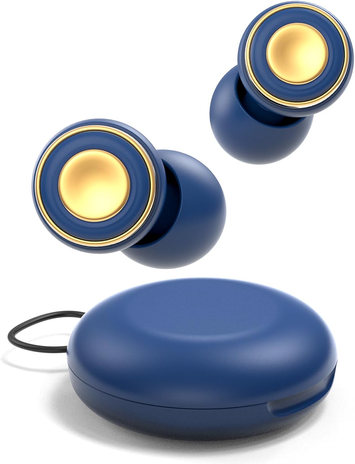 Reusable Earplugs for Noise Reduction - Silicone Ear Plugs with 33dB Protection | 4 Sizes & Portable Case for Travel, Work, Study