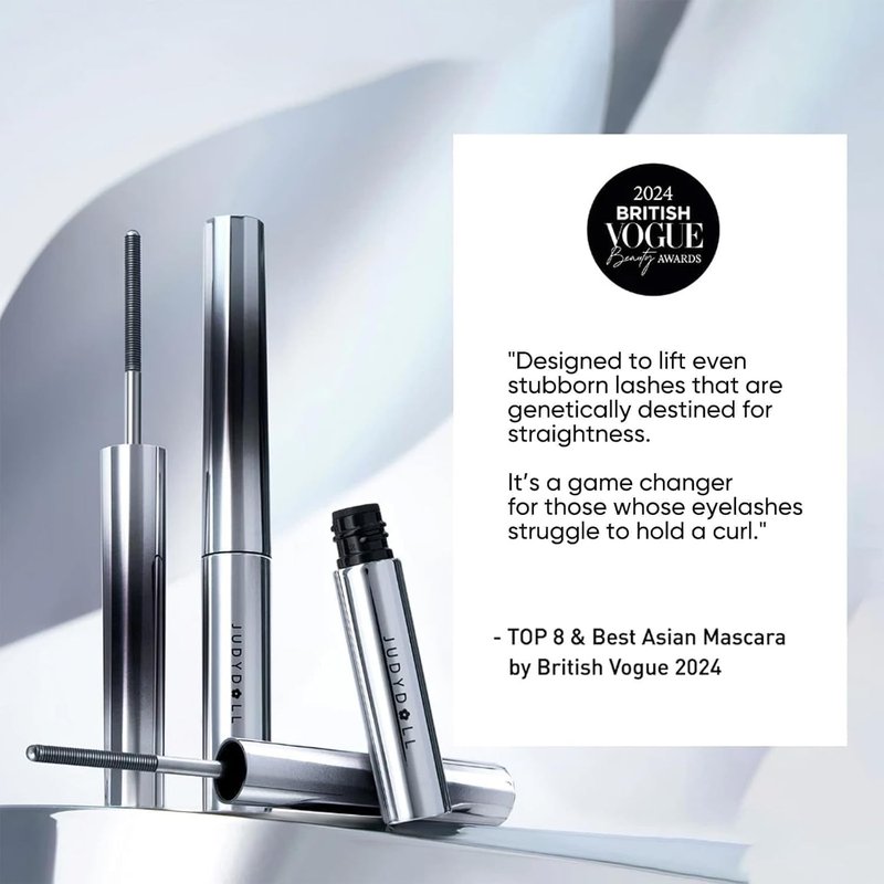 3D Curling Eyelash Iron Mascara - Tubing Formula with Ultra Fine Wand | Lengthening, Clump-Free, Waterproof, 0.11oz, Brown
