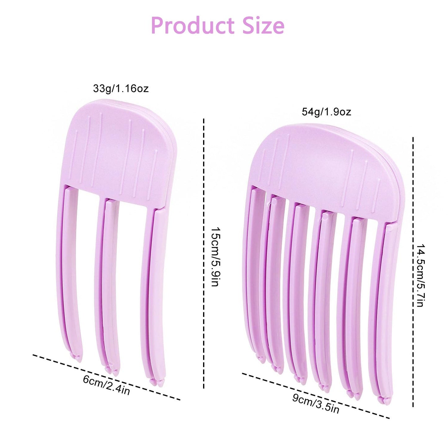 Hair Volume Clip - 2 Pack No-Crease Volumizing Tool for Fluffy Hairstyles | Root Lifting Boosters for Men & Women