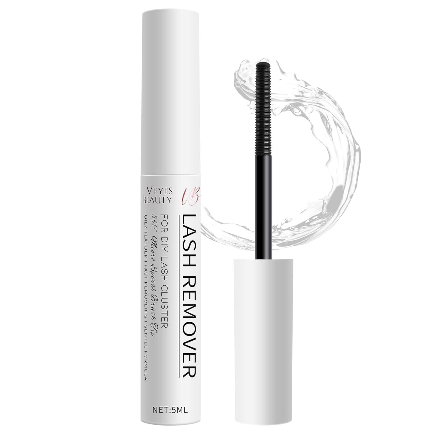 Eyelash Remover - VEYESBEAUTY Cluster Lash Glue Remover 5ML | Clear Solution for DIY Lash Extensions