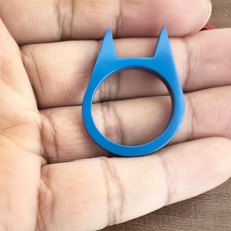 Ailiessy Cat Rings Set for Women Funny Finger Rings Stainless Steel Cat Kitty Ring Minimalist Kitten Animal Jewelry Gifts 6Pcs/Set (8)