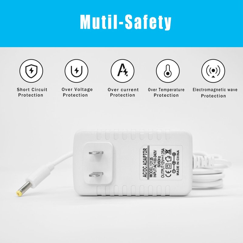 15W Charger for Alexa Dot 5th Gen/Dot 4th Gen/3rd Gen/Kids Edition/TV Cube/Show 5 Charger Cord Replacement Adapter
