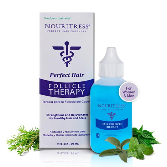 NouriTress Hair Follicle Therapy Serum - Advanced Scalp Treatment with Rosemary & Castor Oil, Clinically Proven to Strengthen, Soothe Scalp & Reduce Thinning for Fuller-Looking Hair - 2 Fl Oz