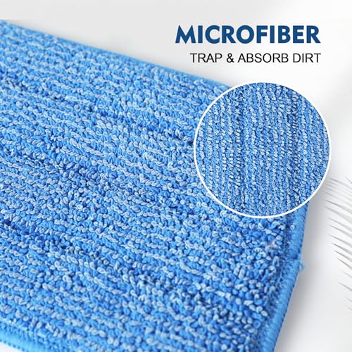 Microfiber Mop Pads - 3 Pack Reusable Replacement Pads for Spray Mops