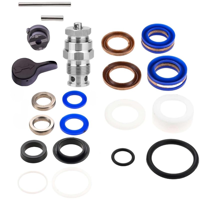 235014 Prime Spray Valve, Drain Valve and 244194 Pump Repair Packing Kit for Graco 210 230 295 390 395 490 495 595 3400 Airless Paint Sprayer Replacement Parts