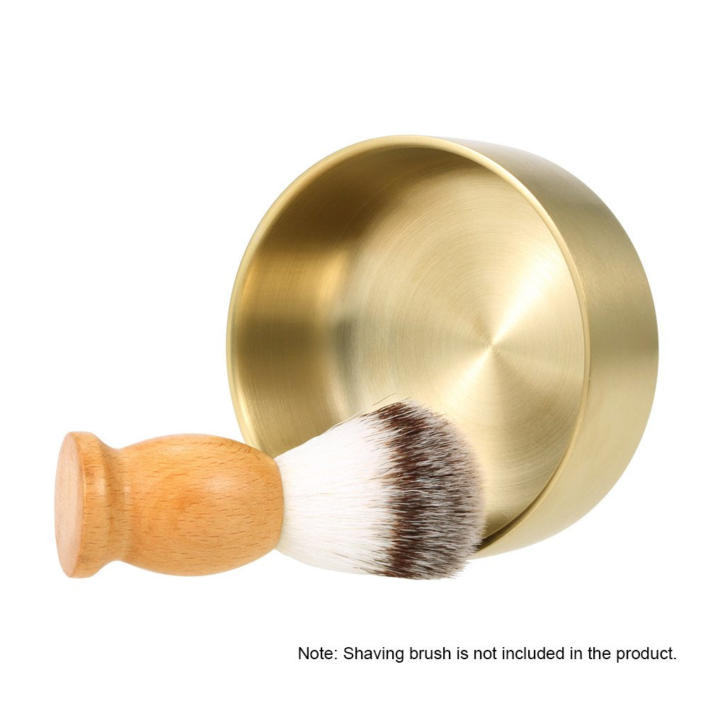 Shaving Soap Bowl Metal Shaving Mug Bowl Barber Cleaning Soup Cup Man's Shaving Tool (Large)