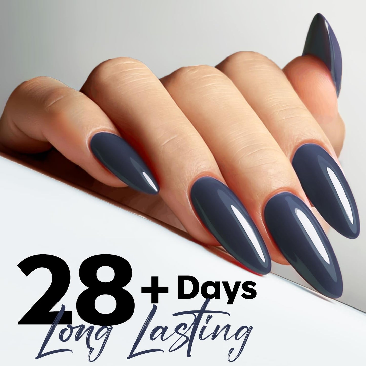 Blue Gel Nail Polish - Navy Dark Blue Soak Off for DIY Nail Art | 15ML