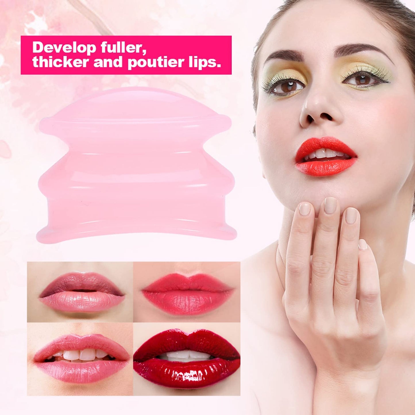 Transparent Silicone Lip Enhancement Beauty Device, Women Lip Plumper, Mouth Beauty Tool , Women Silicone Lip Plumper Enhancer Lip Suction Device Lip PlumpersLips