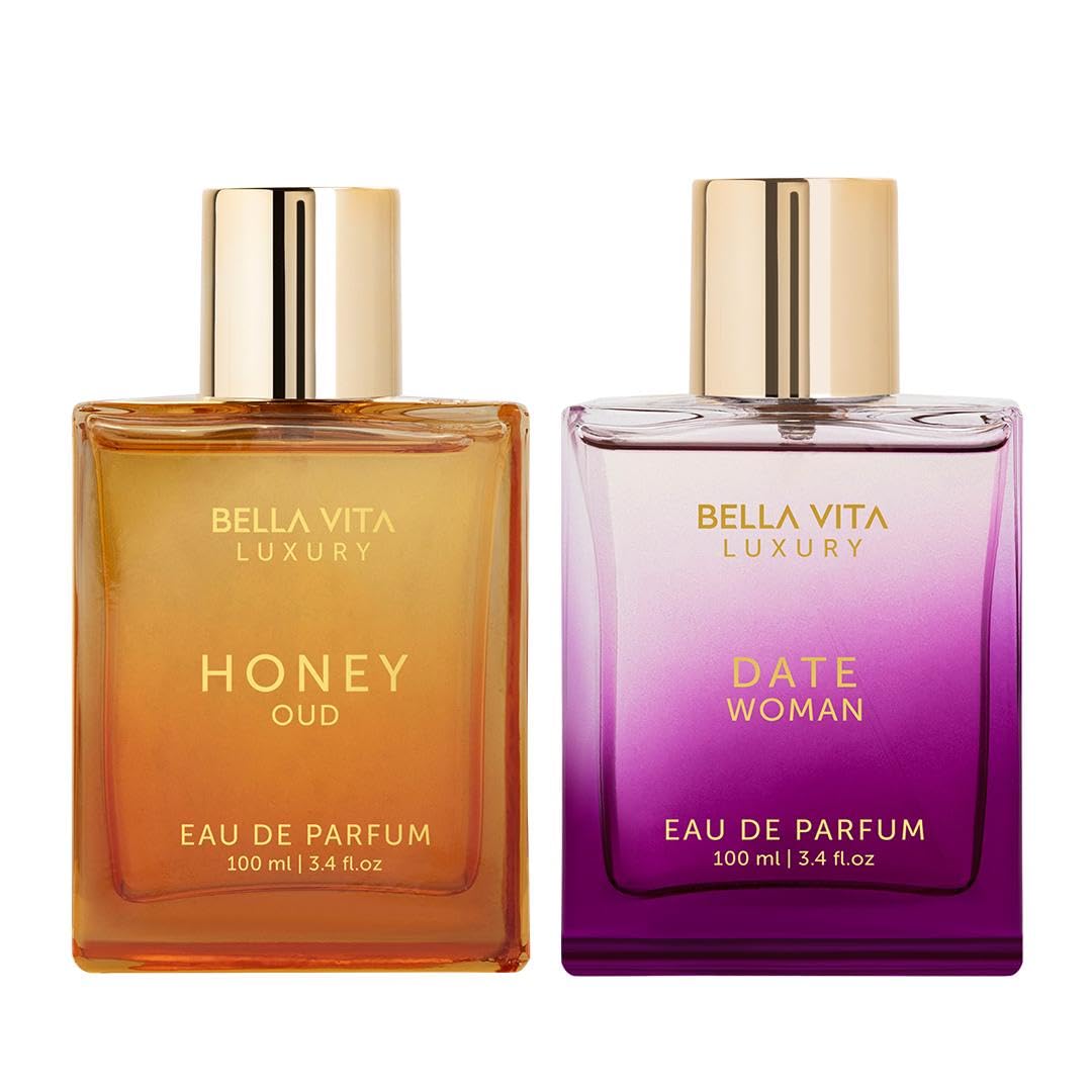Luxury Perfume Set - Honey Oud & Date | 2x100ml Unisex Fragrance | Long-Lasting EDP