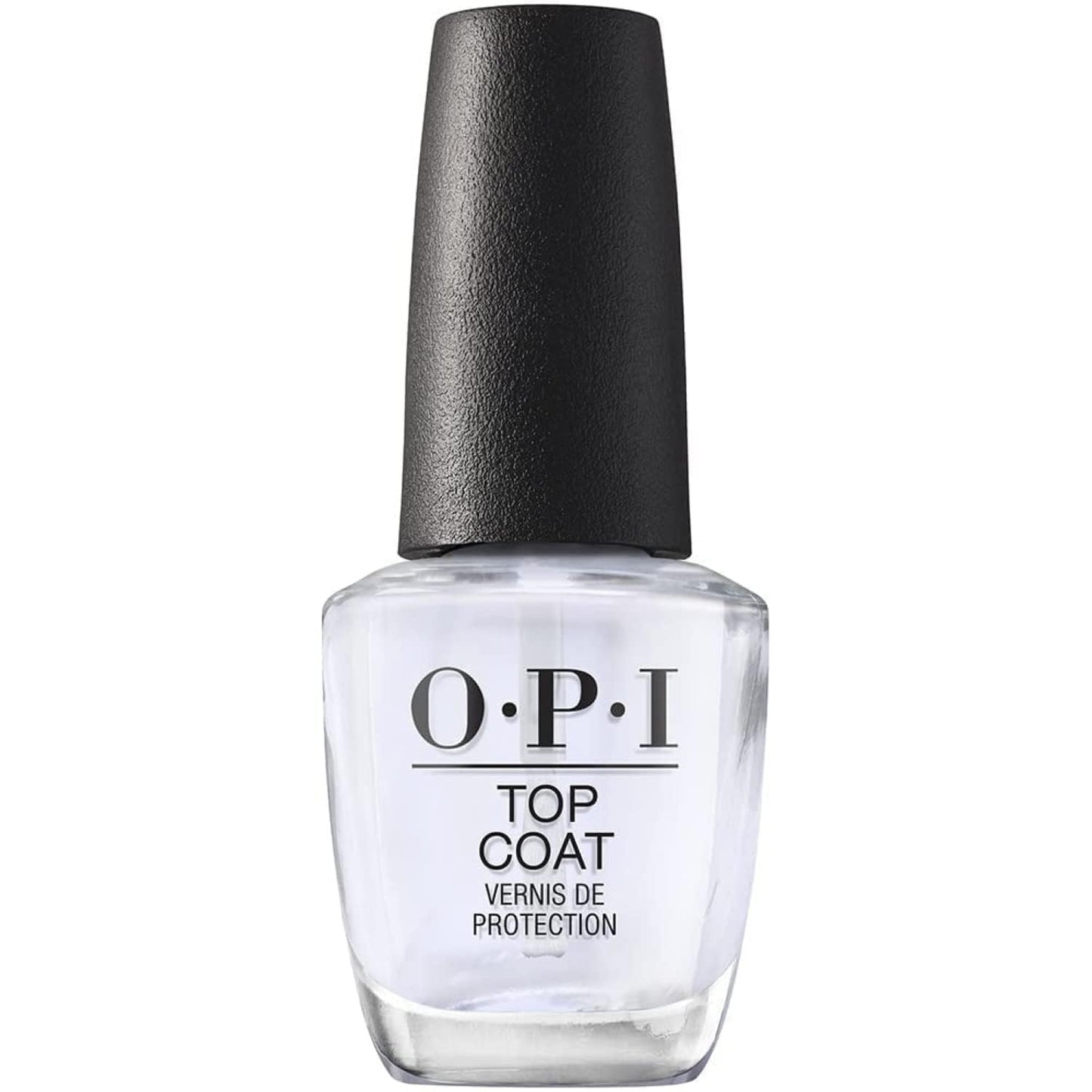 OPI Nail Lacquer Top Coat - Clear Quick-Drying Nail Polish | High Shine & Chip Resistant, Long-Lasting Protection