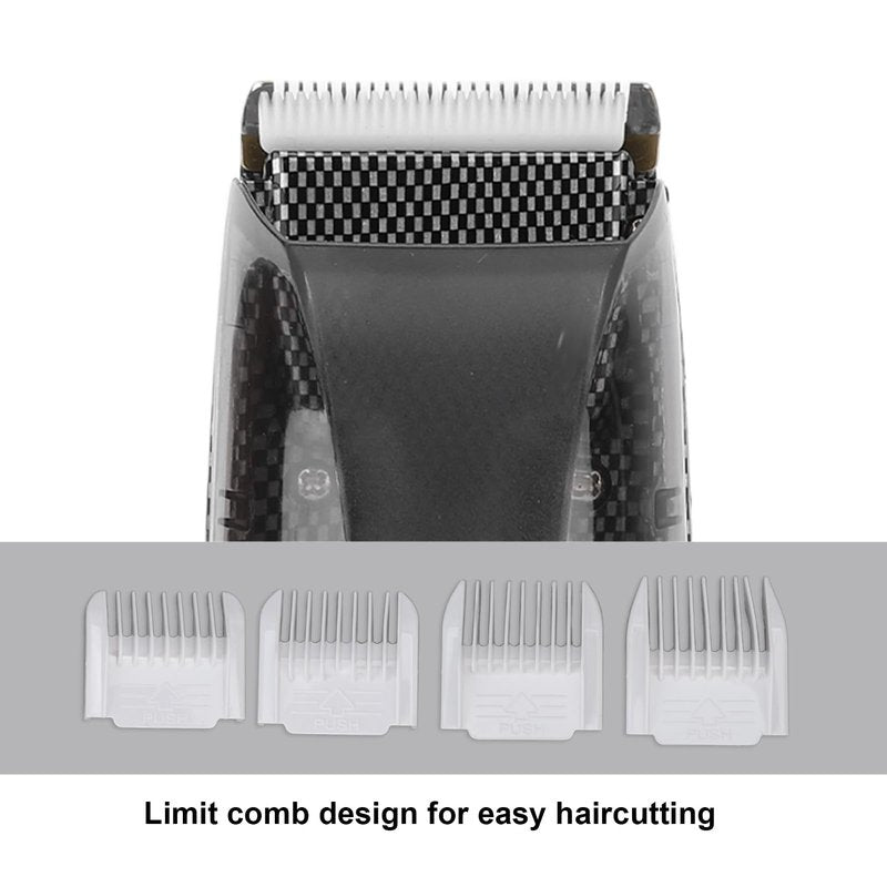 EVGATSAUTO Professional Electric Hair Clipper for Men, Cordless Hair Trimmer with Automatic Suction & Built-in Storage Compartment – Quiet, Ergonomic Design for Home & Barbershop Use
