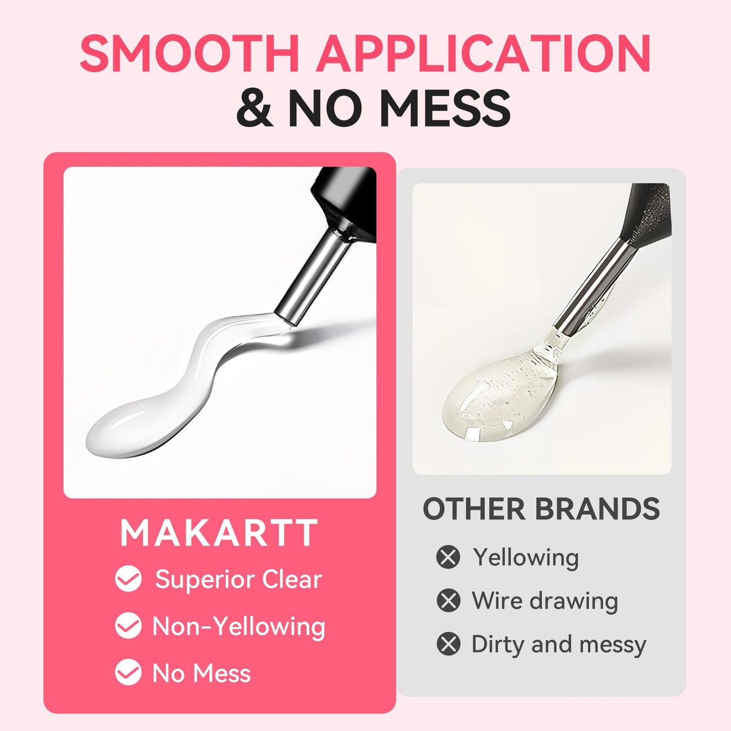 Makartt Nail Gem Glue: Precision Gel for Tiny Gems and Gap Filling 2 x 30ml