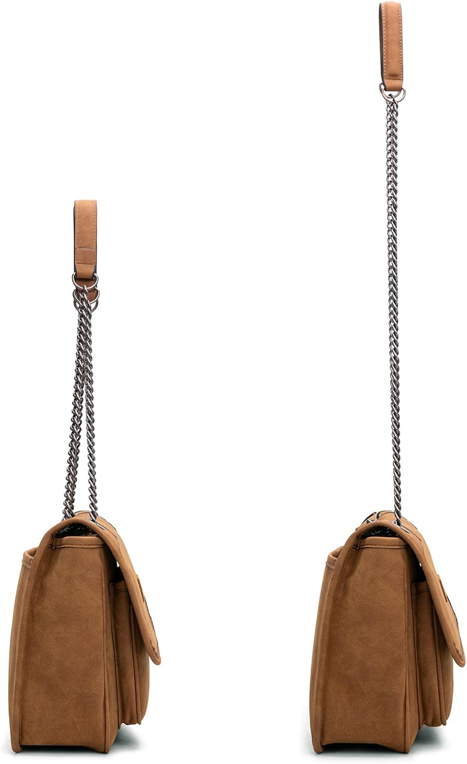 Wrangler Women's Retro Shoulder Bag - Stylish Crossbody Purse with Chain Strap