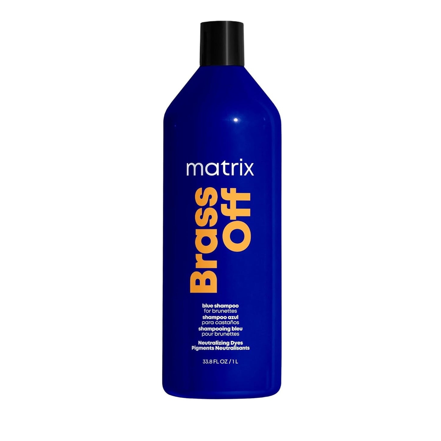 Matrix Brass Off Toning Blue Shampoo - Neutralizes Brassy Tones for Color Treated Hair | 10.1 Fl Oz