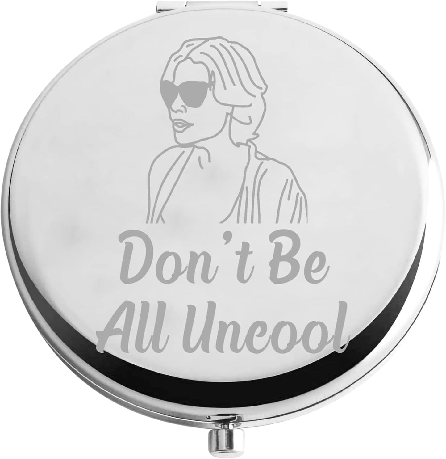 Compact Makeup Mirror for TV Show Lovers - Stylish Gift for Housewives | Portable & Chic Design