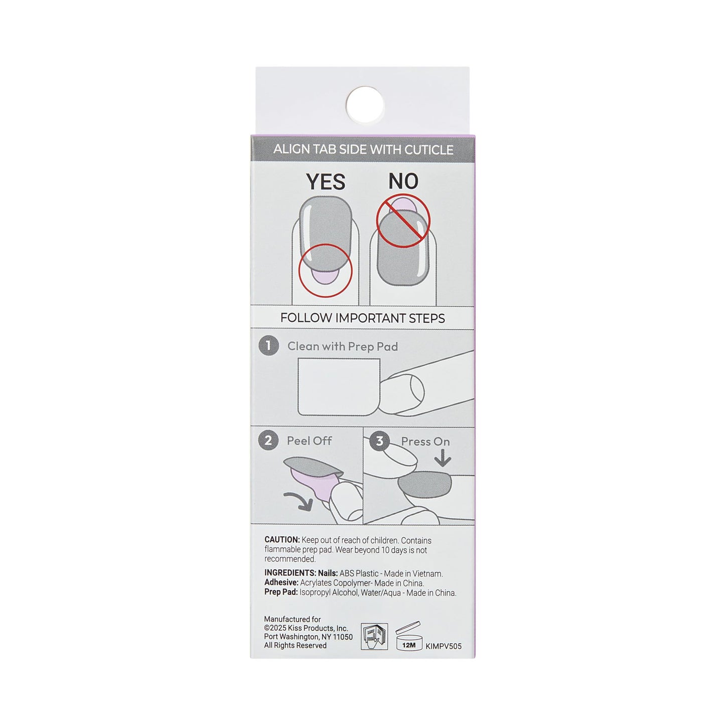 Kiss Impress No Glue Mani Press On Nails, Design, 'This Feeling', Pink, Petite Size, Squoval Shape, Includes 30 Nails, Prep Pad, Instructions Sheet, 1 Manicure Stick, 1 Mini File