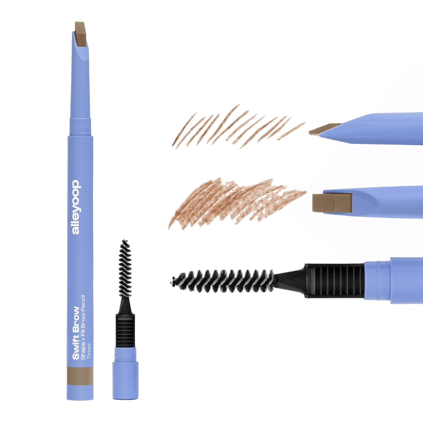 4 in 1 Makeup Pen - All-in-One Eyeliner, Lip Liner, Highlighter & Concealer | Vegan Travel-Friendly Makeup in Rouge Light