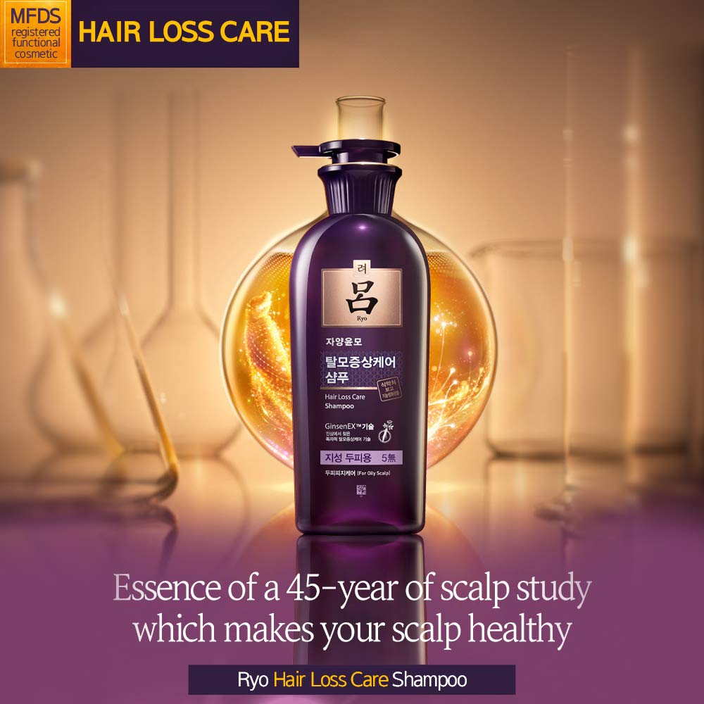 RYO Hair Strength Expert Care Shampoo for Sensitive Scalp, Hypoallergenic Cleansing, Soothing Care, Relieving Itchiness for Dryness and Smelly Scalp, Strengthening for Thinning Hair, 13.53 Fl Oz.