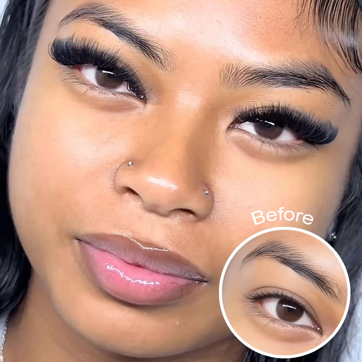 Fluffy Lash Clusters - Volume 8-20mm DIY Individual Lash Extensions | 216pcs 3D D Curl Eyelashes, Soft Thin Band for Full Look