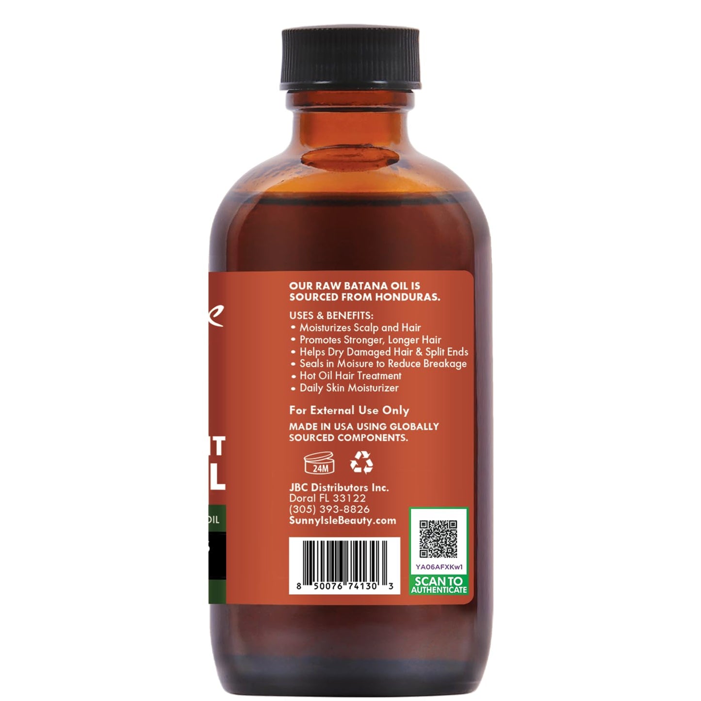 Sunny Isle Rosemary Mint Batana Oil 4oz – Hair & Scalp Oil for Thicker, Stronger-Looking Hair – Honduran Batana, Jamaican Black Castor Oil, Peppermint & Rosemary – For Dry, Damaged Hair
