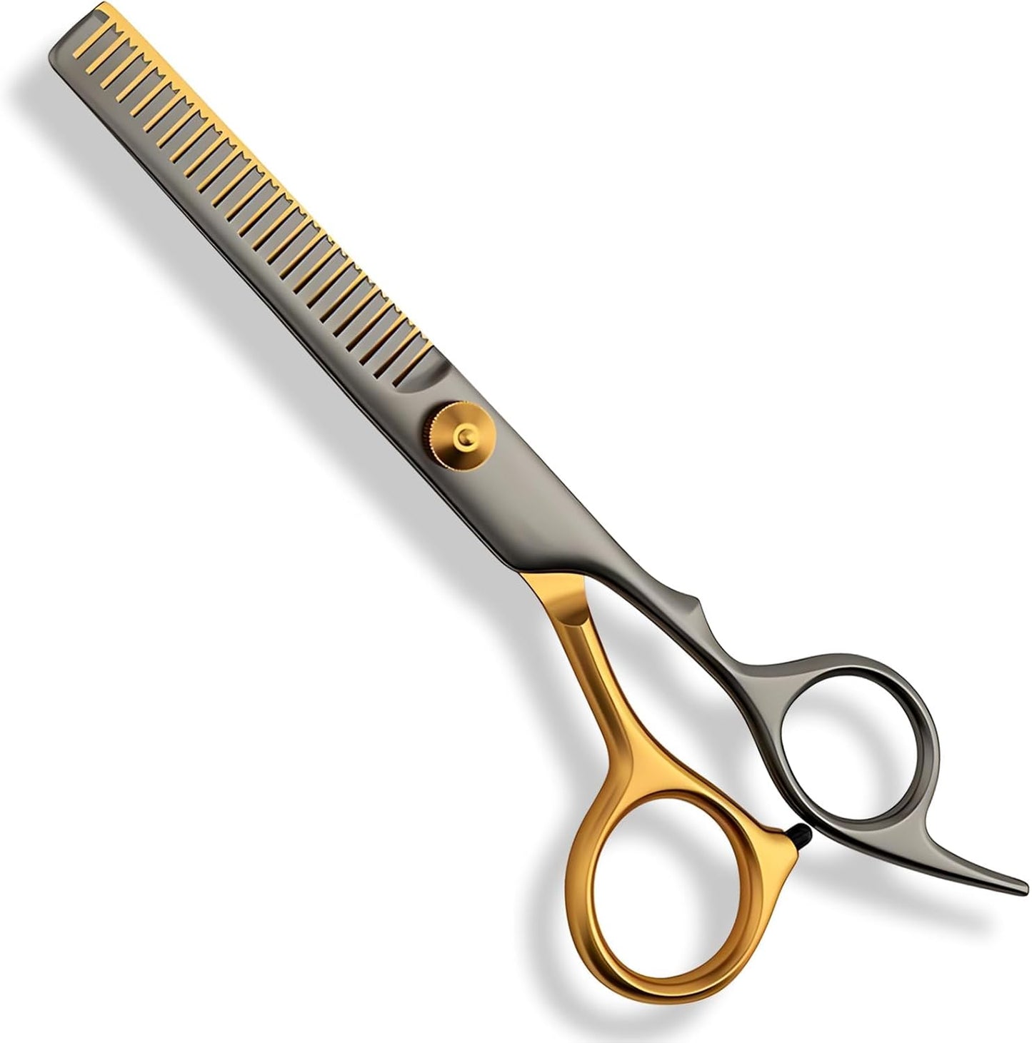 Professional Barber Shears - Stainless Steel Hair Cutting Scissors | Multifunctional Thinning Shears for Men & Women - Black