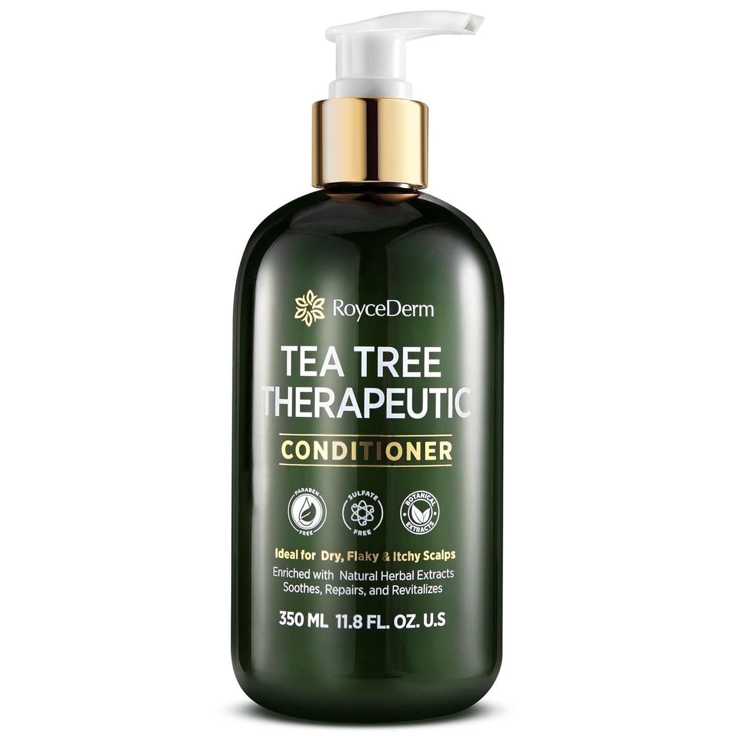 Tea Tree Shampoo - Anti-Dandruff Scalp Care for Dry, Itchy Hair | Paraben & Sulfate Free, 2 Pack