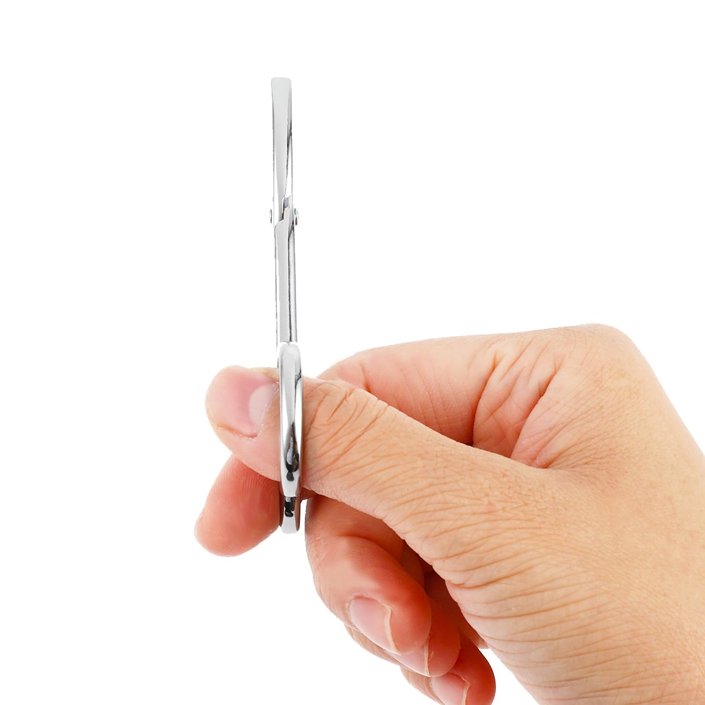 WLLHYF 2 Pieces Eyebrow Scissor Handle Tweezer Plucker Straight Tip Brow Scissors Remover Facial Hair Eyebrows Care Wig Plucking for Women(2 Silver)
