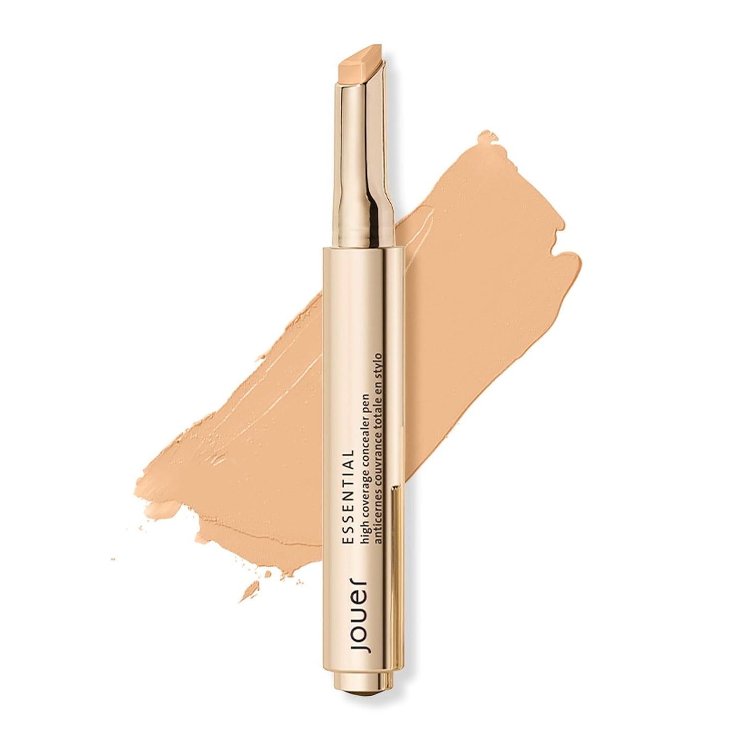 Jouer Essential High Coverage Concealer Pen - Brightening Under Eye Concealer for Dark Circles | Hyaluronic Acid & Vitamin E