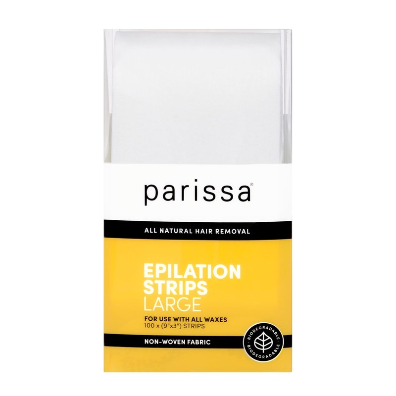 Parissa Epilation (Waxing) Non-Woven Cloth Strips, X- Small strips (5" X 2"), 100 Count