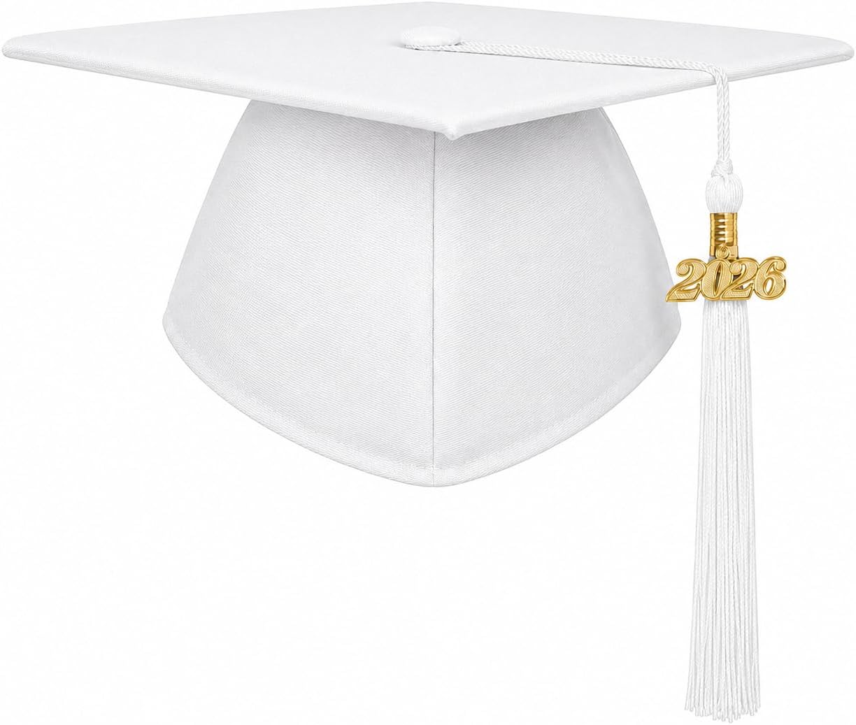 Matte Graduation Cap for Adults - Unisex 2026 Tassel Charm | Perfect for High School & College