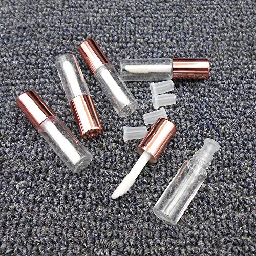 SKYPRO 25 Pack Clear Refillable Lip Gloss Containers with Pipettes & Rubber Inserts