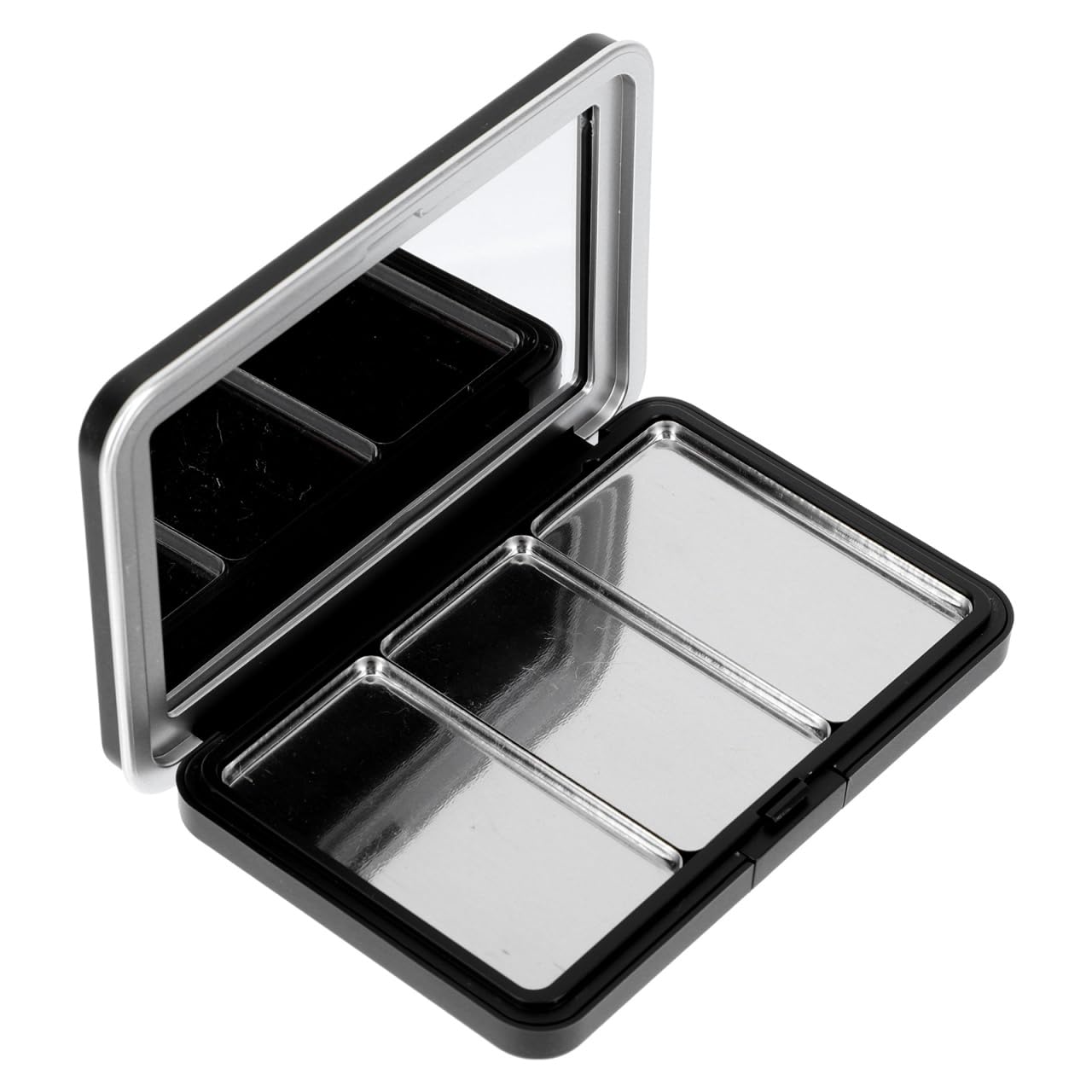 Didiseaon Multi-Function Diy Eyeshadow Storage Box Portable Refillable Lipstick and Blusher Container Lightweight Makeup Case for Travel and Daily Use
