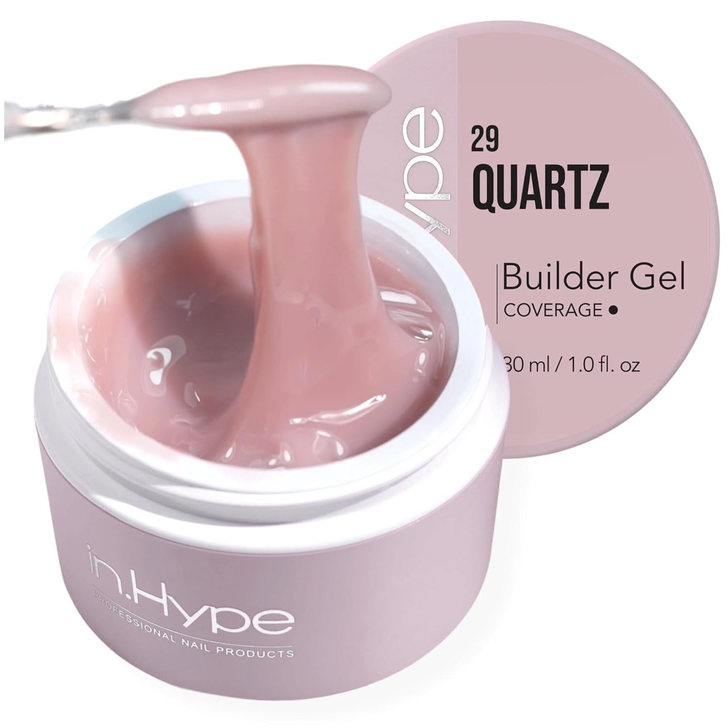 Professional Hard Builder Gel for Nail Extensions - UV/LED Formula | Baby Pink #3