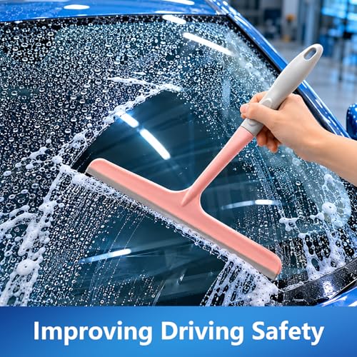 3-Pack Shower Squeegee Set for Glass & Car Windows - Durable & Ergonomic