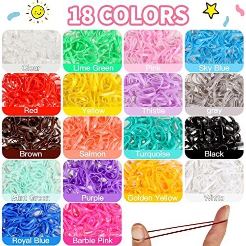 1500 Pcs Elastic Hair Ties & Cotton Ponytail Holders for Kids & Adults