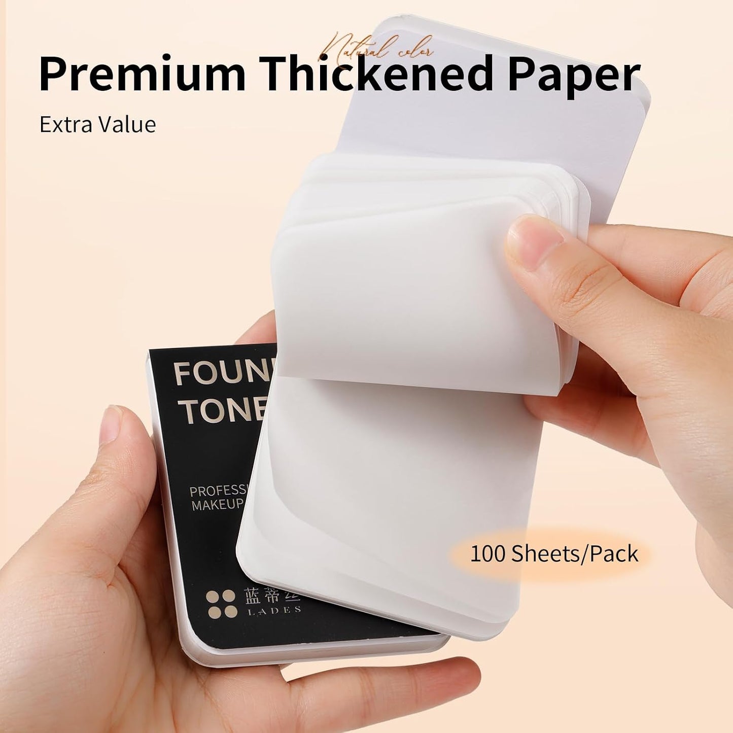 Makeup Mixing Palette Paper - Waterproof Disposable Sheets for Foundation, Nail Art & Pigments | 100 Count