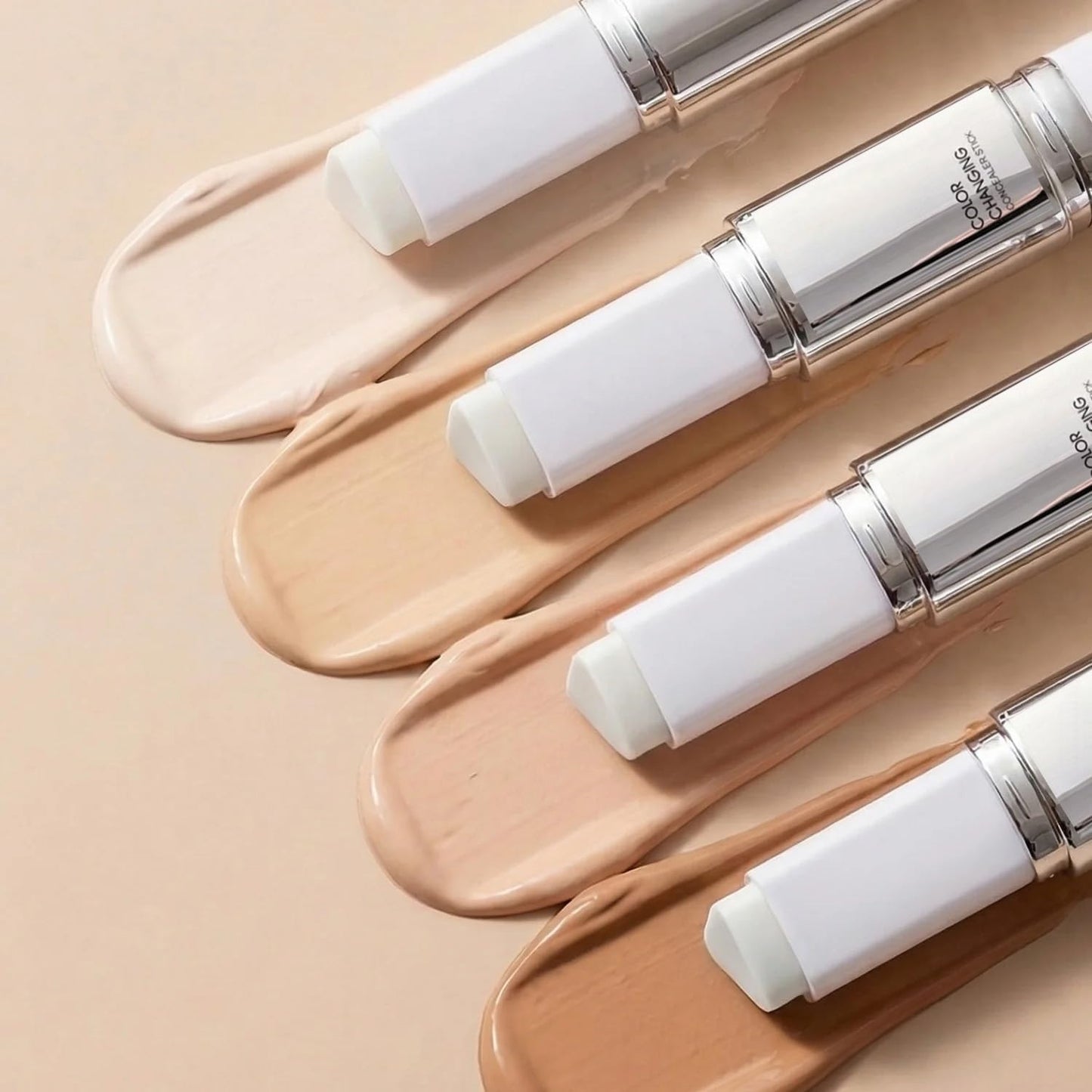 Glo7 Foundation Stick - Duotone Color Changing Makeup | Hydrating, Pore Blurring, Lightweight, Long Lasting - 01# Ivory
