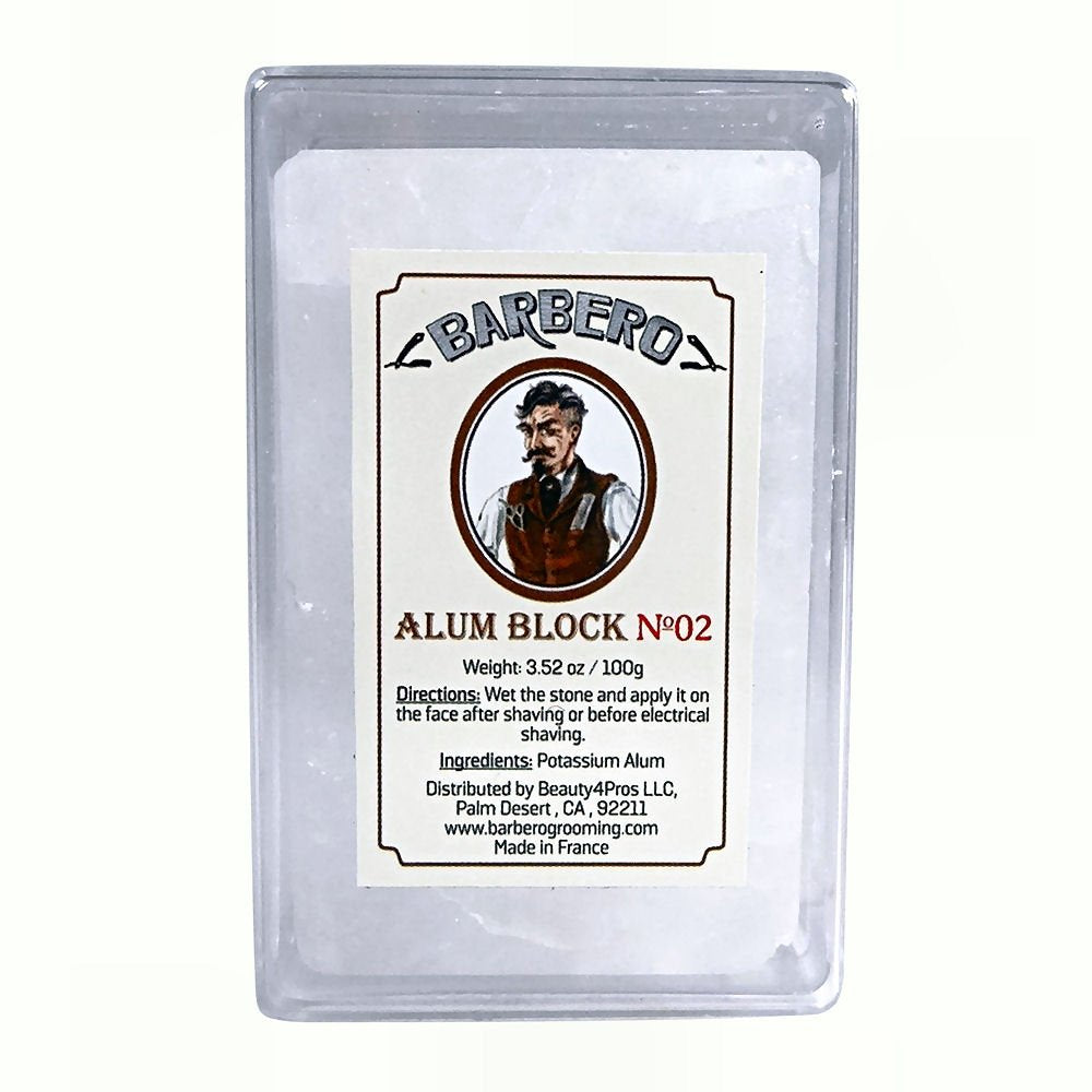 Barbero Alum Block in Plastic Case 3.52 oz / 100 g