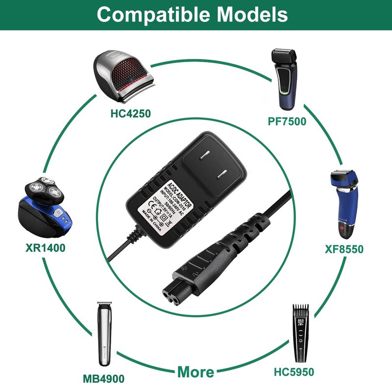 Replacement Charger for Remington Shaver HC4250 HC5870 PF7500 PF7600 PG6250 PG6255 PG6170 PG6171 XR7000 XF8550 XF8700 XR1400 XR1430 HC5950, 5V Trimmer Charging Cord for Remington Razor