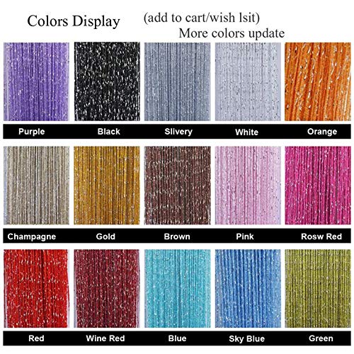Sequin Curtain for Doorway - 39x79 inch, Washable String Curtain