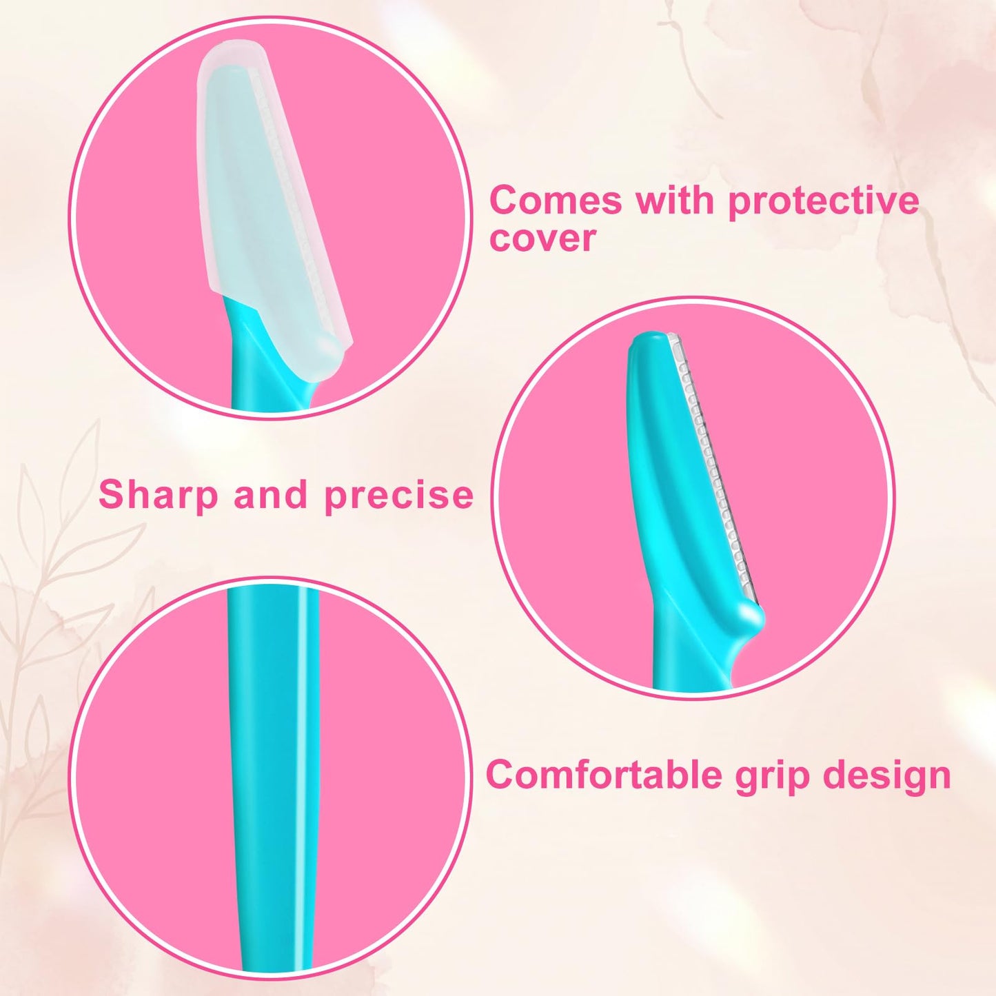 HFATMOS Eyebrow Razor, Face Razors for Women Men Multipurpose Exfoliating Face Shaver Facial Hair Removal Tools Eyebrow Trimmer with Protective Cover 21 Pcs