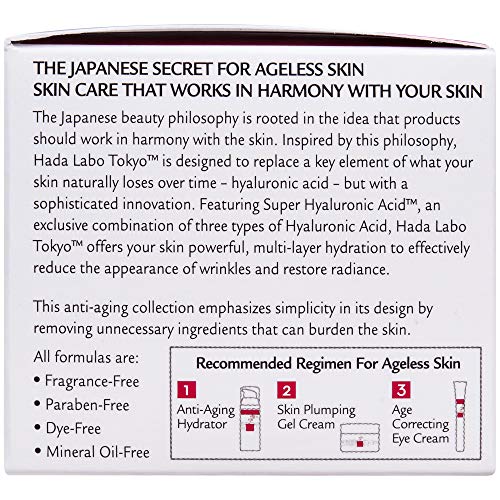 Hada Labo Tokyo Plumping Gel Cream 1.76 oz - 24-Hour Hydration