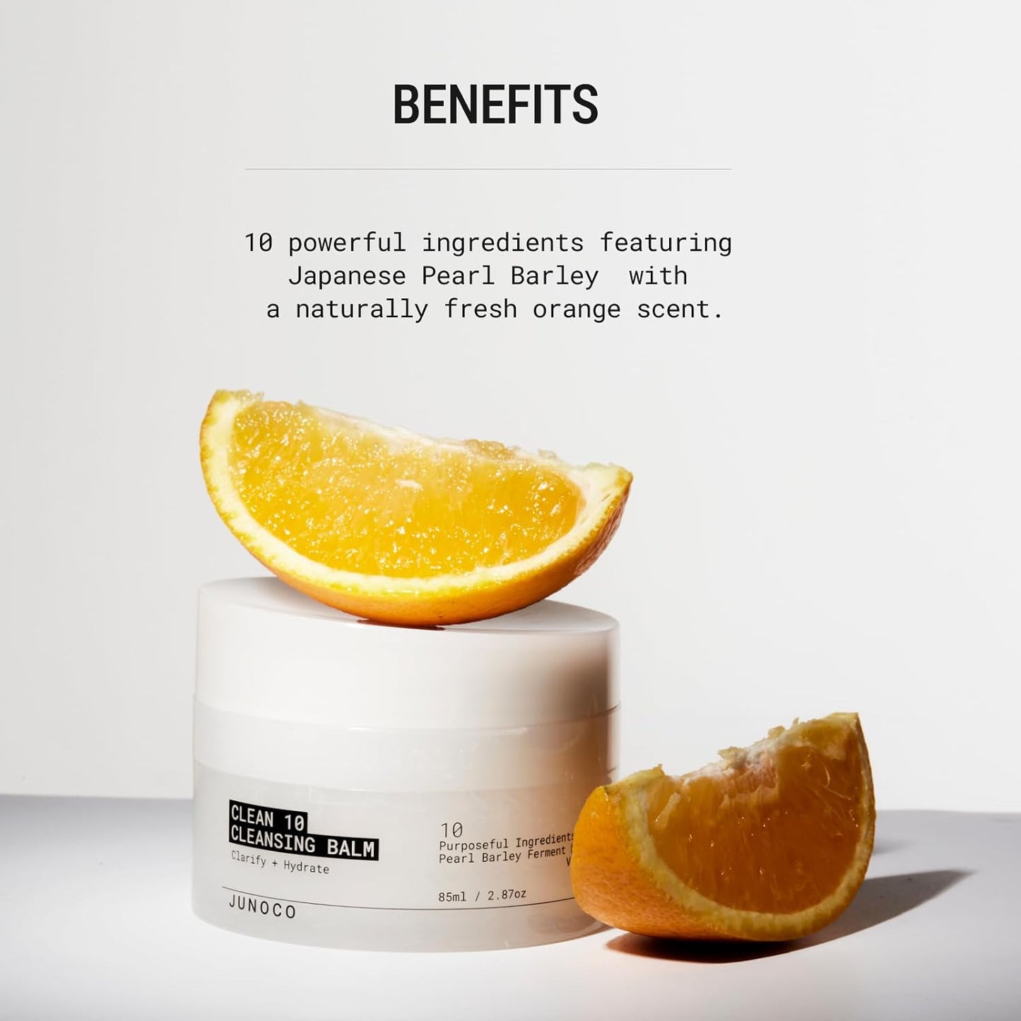 JUNO & Co. Cleansing Balm - Creamy Makeup Remover with Japanese Pearl Barley & Vitamin E | 2.87 oz Refillable Pod