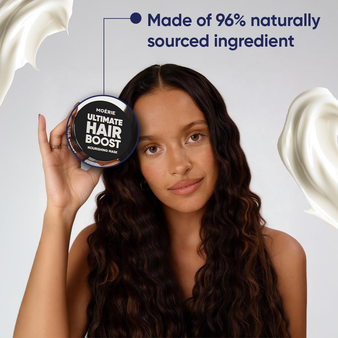 Moerie Hair Growth & Repair Mask | Vegan Hair Loss Treatment for Thicker, Fuller Hair - Paraben & Silicone Free