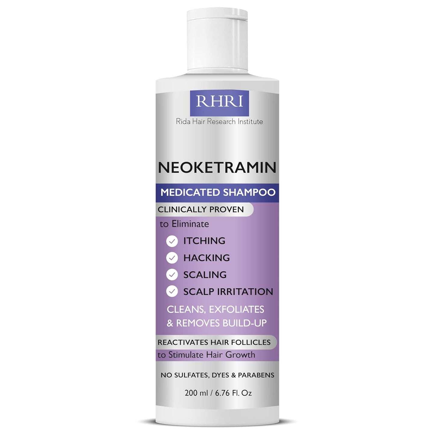Anti Fungal Shampoo for Men & Women - Medicated Treatment for Dandruff, Folliculitis & Dry Scalp | Paraben-Free, Sulfate-Free, Includes Dandruff Brush
