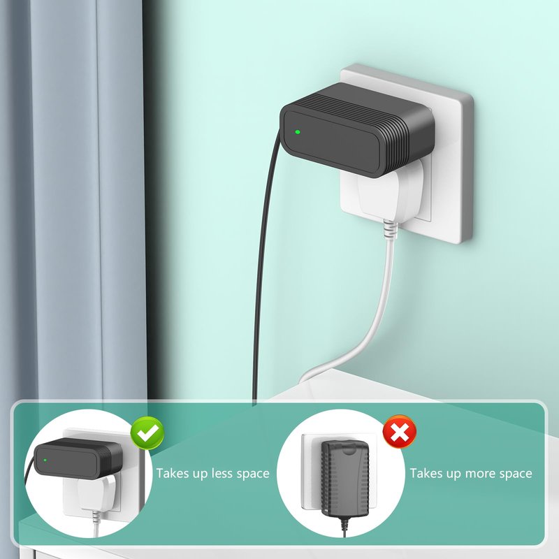 Replacement for 29.6V Battery Vacuum Cleaner Charger, 36V AC Adapter Compatible with NADALY V28 CVC-V28 29.6 Volts Battery Powered Cordless Stick Vacuum Cleaner