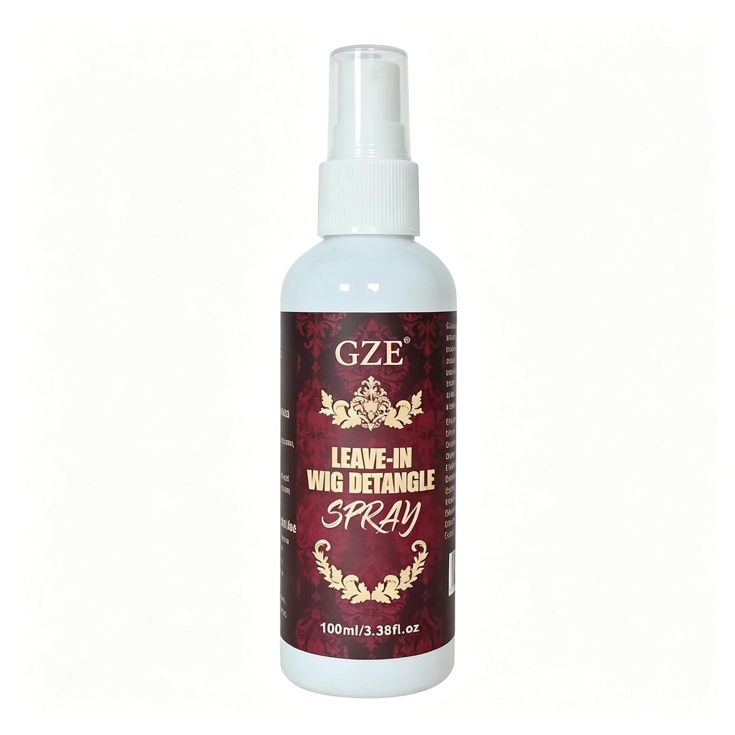 GZE Keratin Leave-In Spray for Wigs & Extensions - Smoothing, Detangling & Shine - 100ml/3.38oz, Anti-Frizz with Natural Formula, for Synthetic & Human Hair Wigs