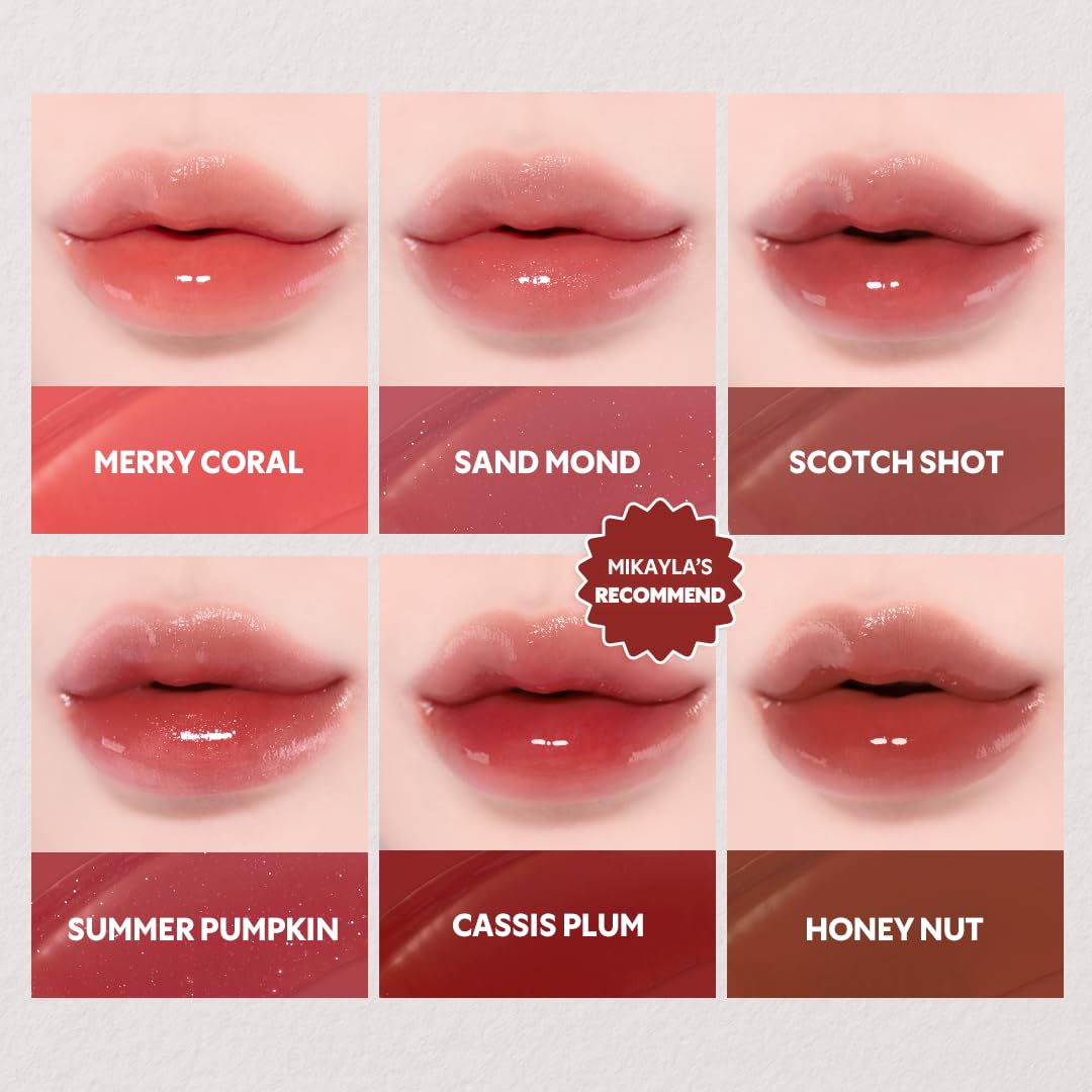Mini Size Waterism Tinted Lip Gloss - #01 Mauve Rose | 12H Long-Lasting, Non-Sticky Korean Lip and Cheek Tint