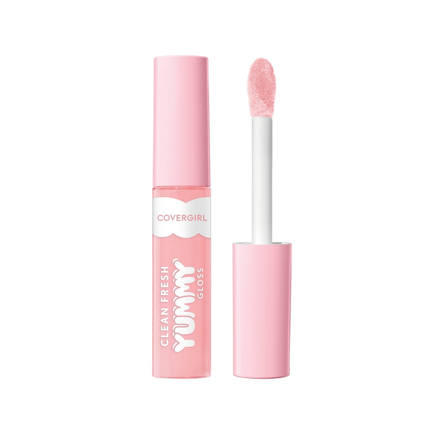 COVERGIRL Clean Fresh Yummy Lip Gloss, Sheer, Natural Scents, Vegan Formula - 650 Coconuts About You, 0.33 fl oz